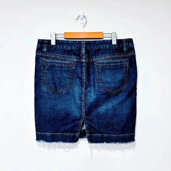 JACOB CONNEXION Dark blue  denim skirt - Picture 6 of 7